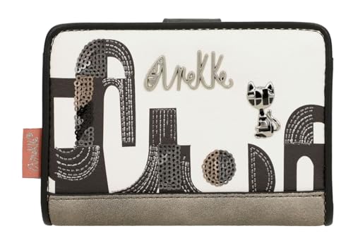 Anekke Peace & Love Nature Sixties RFID Wallet M Black & White von Anekke