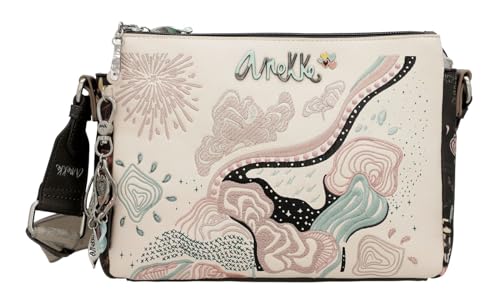 Anekke Peace & Love Psicodelic Rectangular Crossbody Bag Multicolor von Anekke