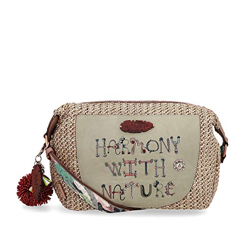 Anekke Schultertasche mit 1 Henkel mit Reißverschluss, beige, Einheitsgröße von Anekke