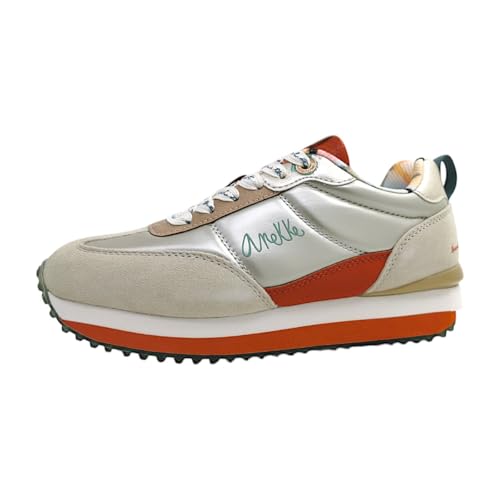 Anekke Sportschuhe für Damen, Beige, Smart-Sneaker, gezahnte Sohle und herausnehmbare Innensohle, modernes Design und Muster, beige, 39 EU Anekke Sportschuhe für Damen, Beige, Smart-Sneaker, gezahnte Sohle und herausnehmbare Innensohle, modernes Design und Muster, beige, 39 EU von Anekke