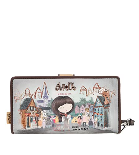 Anekke Wallet L with flap, kombi(voice), Gr. L, Bunt von Anekke