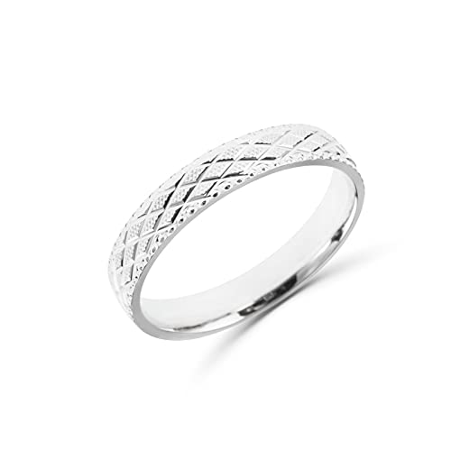 Anellissimo Diamantierter Ehering für Herren und Damen, 925er Silber, Sterling Silber von Anellissimo