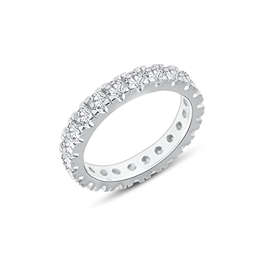 Anellissimo Veretta-Ring für Damen, Jahrestag, 925er Silber mit Zirkonia, von Anellissimo
