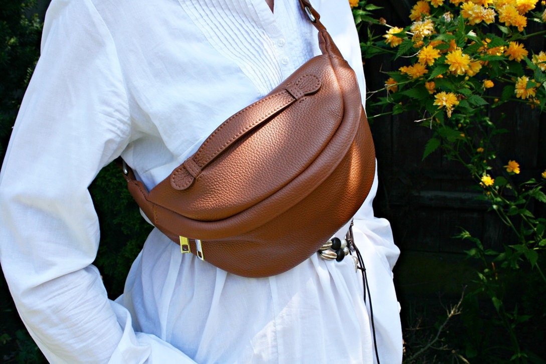 Gürteltasche Aus Echtem Leder, Umhängetasche, Tasche Ledertasche, Handtasche Gürteltasche Gürteltasche Aus Echtem Leder, Umhängetasche, Tasche Ledertasche, Handtasche Gürteltasche von AnemoneDream