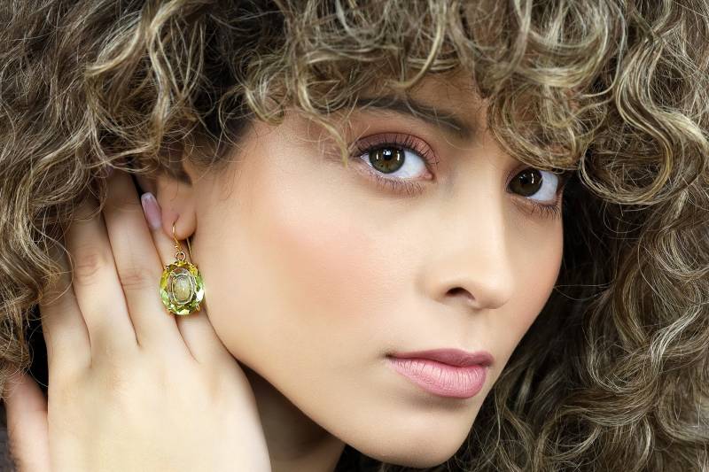 14K Gold Filled Oval Zitronenquarz Edelstein Ohrringe Handgemachter Schmuck Schöne Statement Perfektes Geschenk Für Sie von AnemoneJewelry