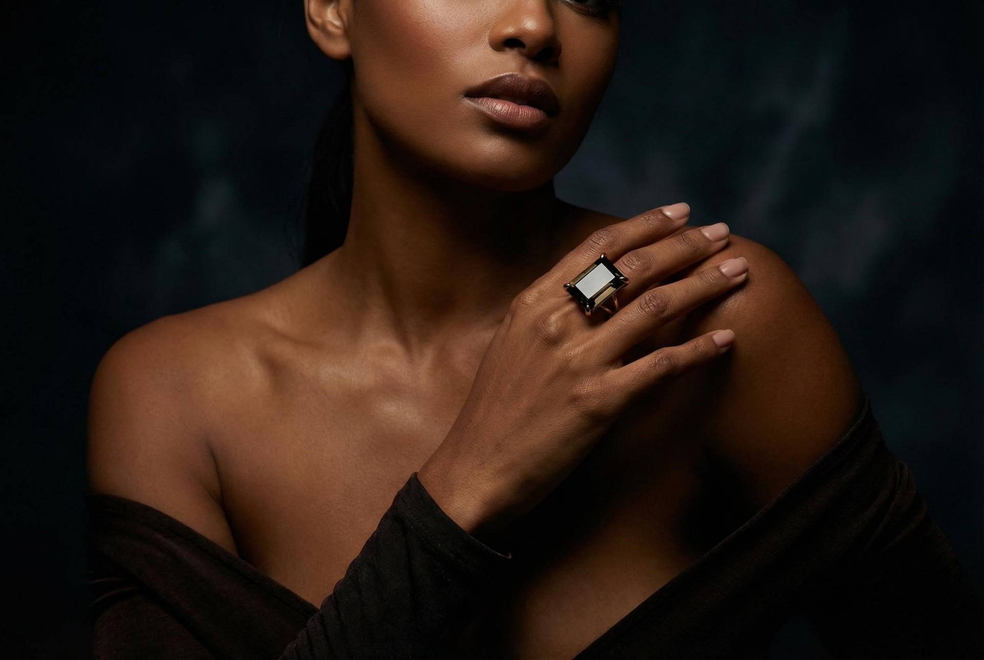 Silber Pyrit Ring Rechteck Smaragd Geschnitten Edelstein in 925 Sterling von AnemoneJewelry