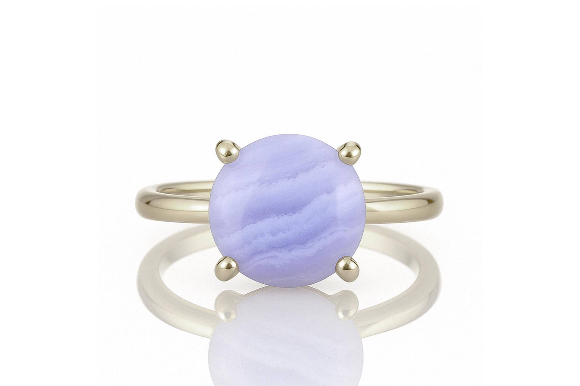 Echter Spitze Achat Ring Edelstein Runder Cocktailring Prong Stapel Ringe Echter Spitze Achat Ring Edelstein Runder Cocktailring Prong Stapel Ringe von AnemoneUnique