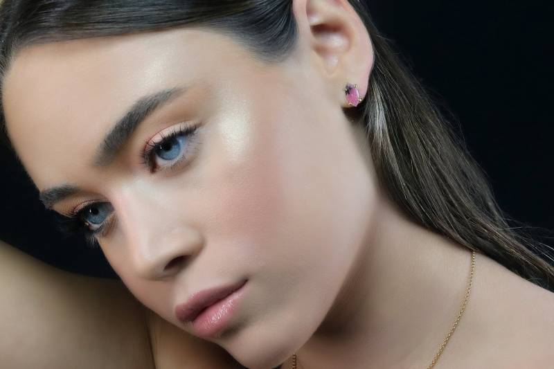 Rosa Rhodonit Ohrringe Marquise Edelstein Gold Ohrstecker Für Frauen 18K Solid Bolzen von AnemoneUnique