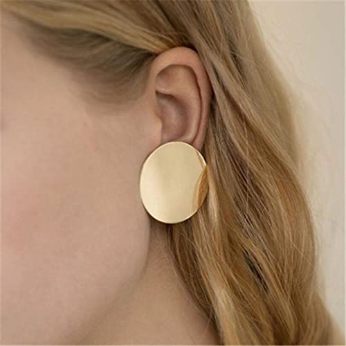 Aneneiceera Boho Coin Disc Ohrstecker Große Gold Disc Ohrringe Circle Drop Ohrringe Statement Charm Big Round Disc Dangle Ohrring Minimalistische Prom Ohrringe Schmuck Geschenke für Frauen und(Gold) von Aneneiceera