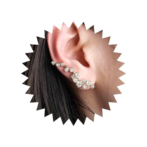 Aneneiceera Boho Kristall Ohrclimber Ohrringe Lange Strass Crawler Ohrringe Vintage Cz Ohrstecker Cz Kletterohrringe Schmuck Für Frauen von Aneneiceera
