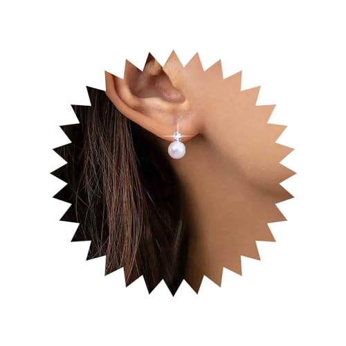 Aneneiceera Boho Kristall Perlen Ohrringe Kleine Kristall Ohrstecker Silber Kleine Kubische Ohrringe Cz Perle Strass Ohrringe Schmuck Für Frauen Und Mädchen von Aneneiceera