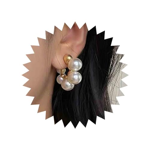 Aneneiceera Boho Perlenbügel Ohrstecker Vintage Perlenbüschel Ohrringe Statement Braut Perlenohrringe Leicht Offen Großer Kreis Runde Perlenohrringe Schmuck Für Frauen Und Mädchen Aneneiceera Boho Perlenbügel Ohrstecker Vintage Perlenbüschel Ohrringe Statement Braut Perlenohrringe Leicht Offen Großer Kreis Runde Perlenohrringe Schmuck Für Frauen Und Mädchen von Aneneiceera