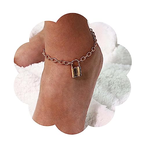 Aneneiceera Boho Schloss Fußkettchen Gold Knöchel Armbänder Sommer Fußkettchen Punk Fuß Kette Strand Fuß Accessoires Schmuck Für Frauen Und Mädchen Geschenke von Aneneiceera