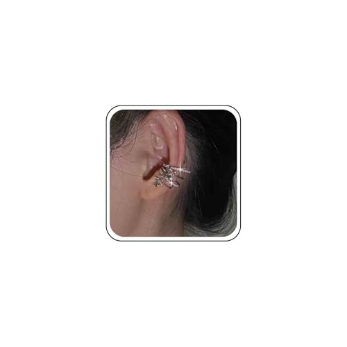 Aneneiceera Boho Schmetterling Manschettenohrringe Kristall Knorpel Ohrring Strass Schmetterling Manschette Climber Ohrring Silber No Piercing Ohrringe Schmuck Für Frauen von Aneneiceera