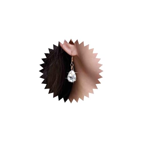 Aneneiceera Boho Teardrop Saphir Ohrringe Gold - Kristall Retro Strass Tropfen Schmuck für Frauen und Mädchen von Aneneiceera