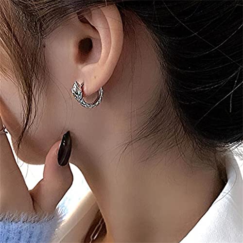 Aneneiceera Schlange Ohrringe Winzige Schlange Ohrmanschette Silber Huggie Serpent Drop Ohrringe Coole Tasche Schlange Ohr Jacke Aussage Tier Ohrmanschette Ohrringe Schmuck Für Frauen Und Mädchen von Aneneiceera