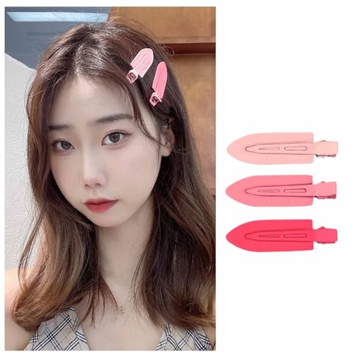 Aneneiceera Vintage Acryl Rosa Snap Clip Metall Schaufel Haarspange Candy Farbe Haarspange Neon Kopfbedeckungen Dekorative Bobby Pins Kopfbedeckungen Acryl Metall Snap Haar Zubehör Frauen 3pcs (rosa) von Aneneiceera