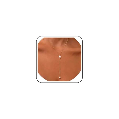 Aneneiceera Vintage Perle Y Halskette Lange Perle Anhänger Halsketten Gold Y Tropfen Halsketten Hochzeit Halskette Kette Schmuck Für Frauen von Aneneiceera