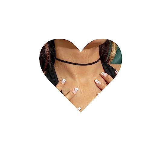 Aneneiceera Vintage Wildleder Choker Halskette Schwarzer Samt Halskette Kurze Schwarze Halskette Gothic Samtband Halskette Kettenschmuck Für Frauen Und Mädchen von Aneneiceera