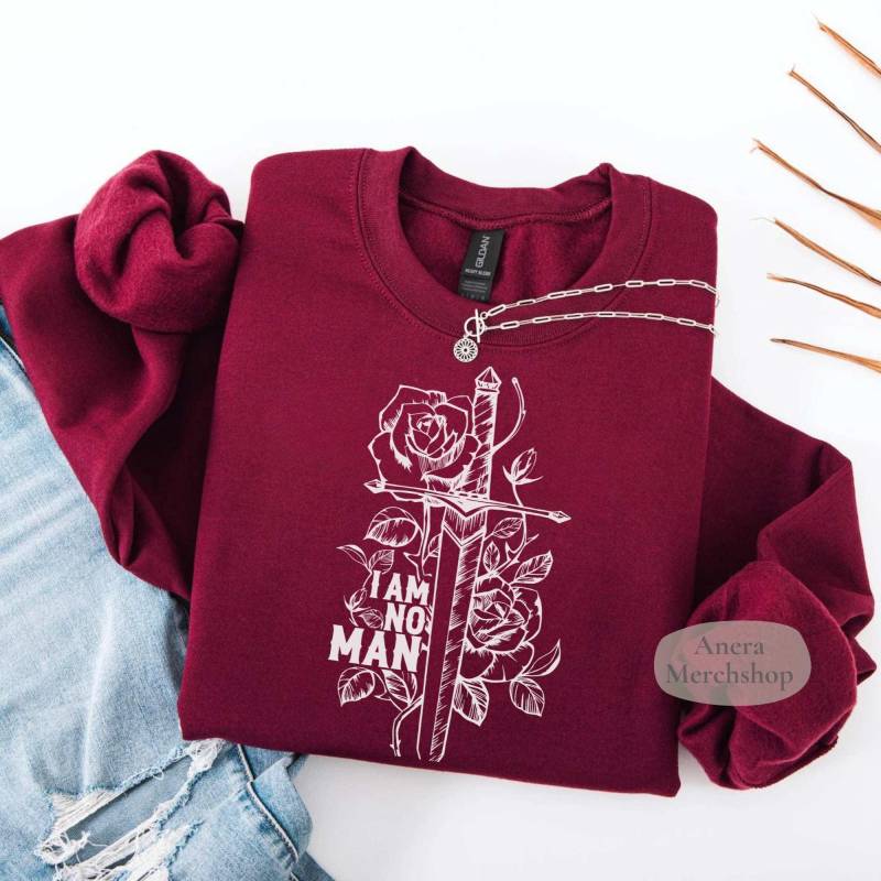 Feminist Sweater, Reading Shirt No Man Vintage Bookish Gothic Sweatshirt Poet Booktok Clothes Meme Literature Fandom Gift For Her Librarian Feminist Sweater, Reading Shirt No Man Vintage Bookish Gothic Sweatshirt Poet Booktok Clothes Meme Literature Fandom Gift For Her Librarian von AneraCandles