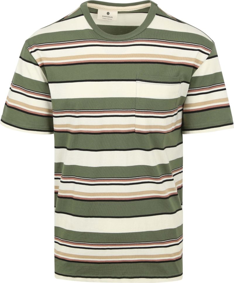 Anerkjendt Akkikki T-shirt Streifen Grün - Größe M von Anerkjendt