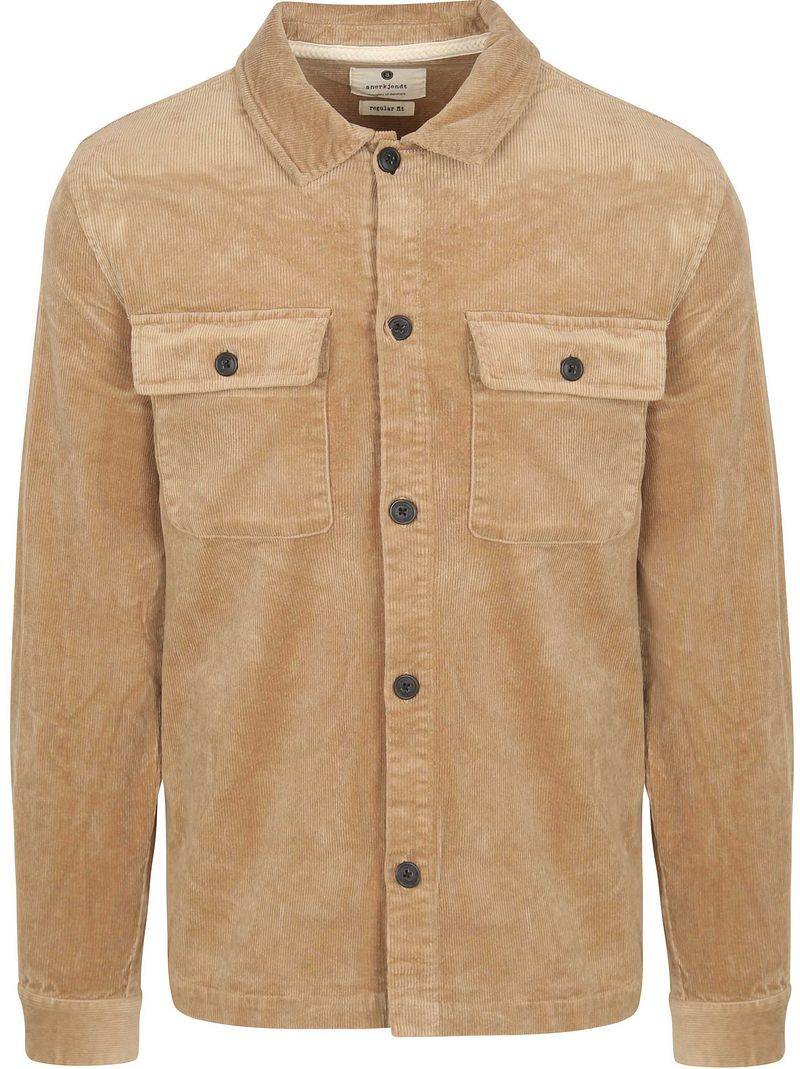 Anerkjendt Hemdjacke Oscar Corduroy Beige - Größe XXL von Anerkjendt