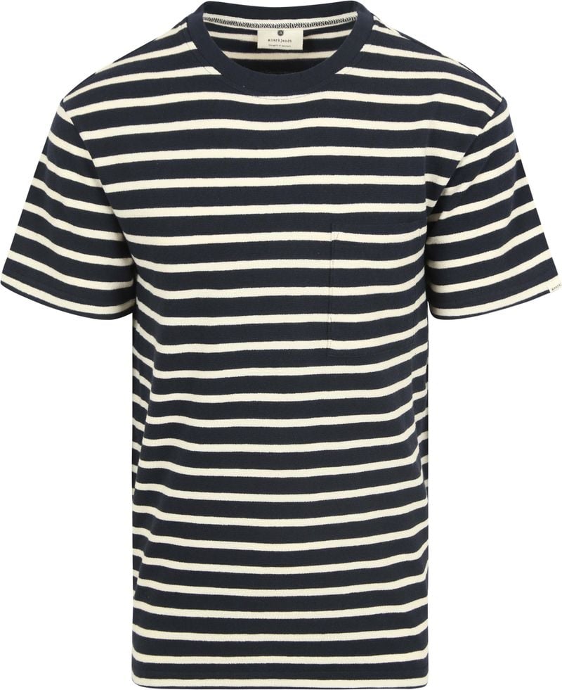 Anerkjendt Kikki T-shirt Streifen Navy - Größe L von Anerkjendt