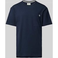 ANERKJENDT T-Shirt mit Brusttasche Modell 'AKRUNE' in Dunkelblau, Größe M von ANERKJENDT