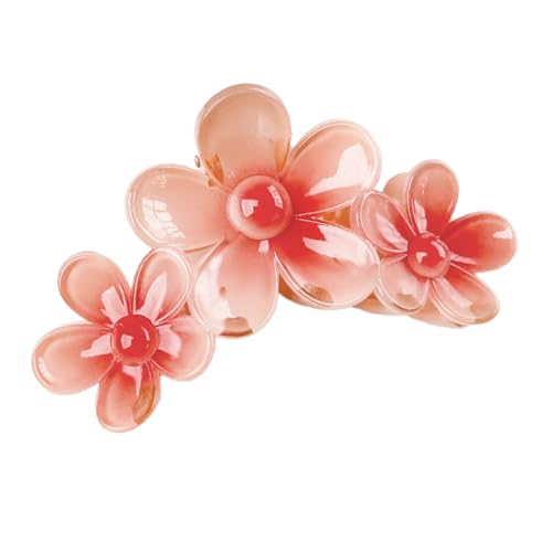 1 Stück Blumen Haarklammer,Damen Plumeria Hairpin,Niedliche Haarklammern für Dickes Haar,Rutschfeste Haarspange,Hawaiianische Haarschmuck Clips für Frauen,Haarstyling Zubehör,Dunkelrosa von Anevous