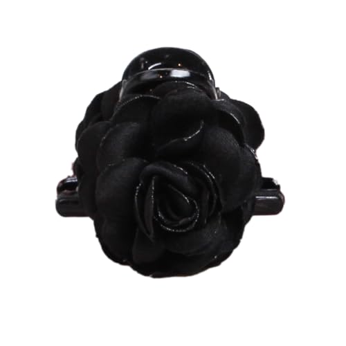 1 Stück Haarspangen,Haarklammer Damen,Niedliche Artificial Rose Floral Hair Clips,Blüten Rutschfest Haarspange,Kunststoff Haar Krallen,Haarklammern,Hair Accessories für Frauen Mädchen,Schwarz 1 Stück Haarspangen,Haarklammer Damen,Niedliche Artificial Rose Floral Hair Clips,Blüten Rutschfest Haarspange,Kunststoff Haar Krallen,Haarklammern,Hair Accessories für Frauen Mädchen,Schwarz von Anevous