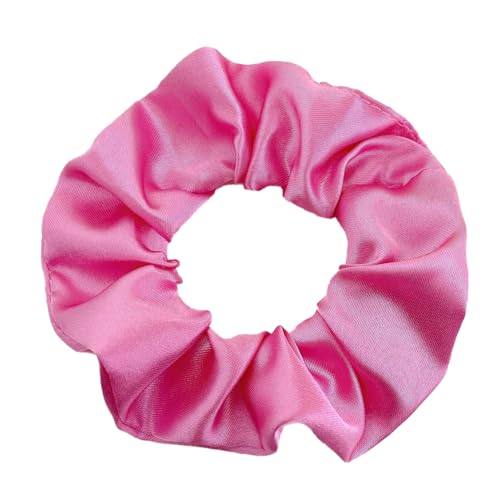 10 Stück Haargummis für Damen,Einfarbige Dicke Gummibänder,Modisch Elastische Scrunchies,Haarschmuck,Pferdeschwanzhalter,Mädchen Bänder,für dickes Haar,10cm,Geschenk für Frauen,Hellrosarot von Anevous