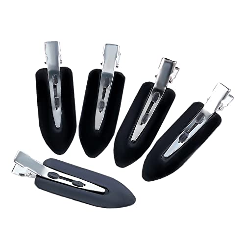 10 Stück Haarspangen für Damen, Metall Snap Haarclips, Schöne Modische Haarklemmen, Metall Haarspangen Niedliche Haarschmuck für DIY Haarstyling Haarzubehör,Schwarz von Anevous
