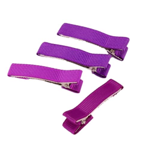 10 Stück Metall Haarspange für Damen, 3.5cm Modische Haarklammern Haarspange, Schöne Haar Schnappclips Einfache Haarspangen Clips für Fraue Dickes Dünnes Haar,Dunkelviolett von Anevous