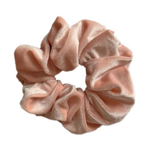 2 Stück Samt Haargummis für Damen, Retro Elastische Pferdeschwanz Haargummi Weiche Haarbänder Haarringe mit Gummiband, Scrunchies Haarschmuck für Frauen und Mädchen,Rosa A von Anevous