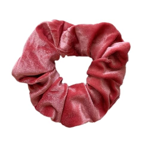 2 Stück Samt Haargummis für Damen, Retro Elastische Pferdeschwanz Haargummi Weiche Haarbänder Haarringe mit Gummiband, Scrunchies Haarschmuck für Frauen und Mädchen,Rosenrot von Anevous