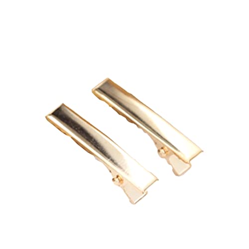 20 Stück Haarspangen für Damen, Rutschfest Haarspangen, Metall Haarclips, Friseursalon Haarklammern, Haar Clips Metall, Haarschmuck Haarspange für DIY Haarstyling,Gold A 3,2cm von Anevous