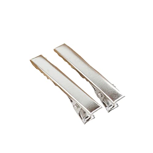 20 Stück Haarspangen für Damen, Rutschfest Haarspangen, Metall Haarclips, Friseursalon Haarklammern, Haar Clips Metall, Haarschmuck Haarspange für DIY Haarstyling,Silber C 4,5cm von Anevous