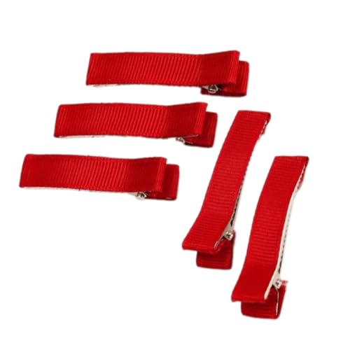 20 Stück Metall Haarspange für Damen, 5cm Modische Haarklammern Haarspange, Schöne Haar Schnappclips Einfache Haarspangen Clips für Fraue Dickes Dünnes Haar,Dattelrot von Anevous