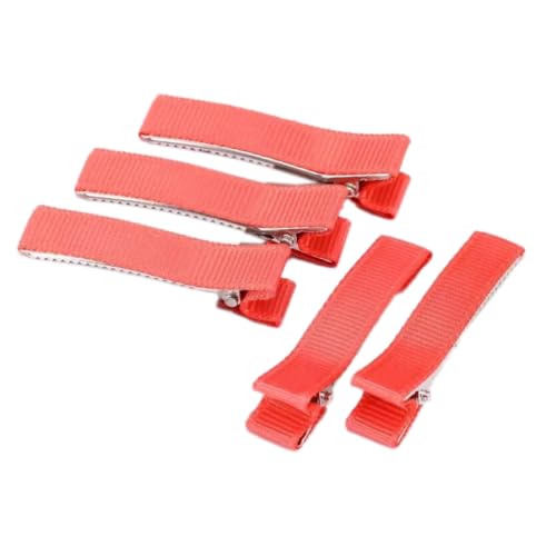 20 Stück Metall Haarspange für Damen, 5cm Modische Haarklammern Haarspange, Schöne Haar Schnappclips Einfache Haarspangen Clips für Fraue Dickes Dünnes Haar,Rot A von Anevous