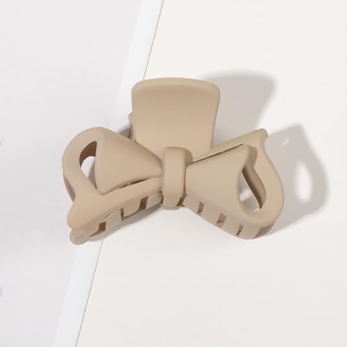 20 Stück kleine Haarklammer für Damen, rutschfeste Haarklammern Einfarbige Haarnadel, Französisch Haarspangen Mode Haarschmuck für Frauen Accessoires,4,5 cm Fliege-Hellkaffee von Anevous