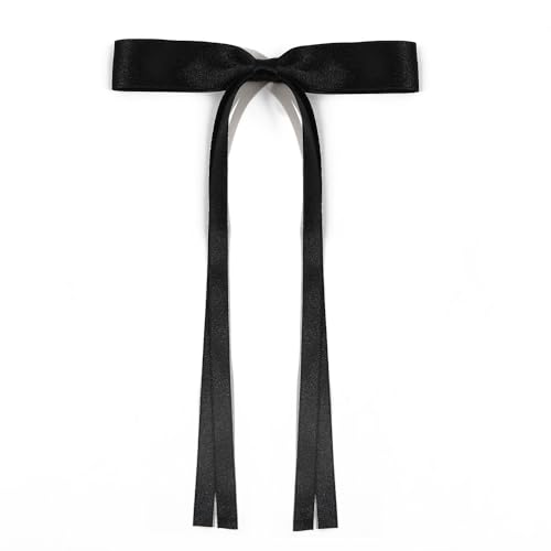 3 Stück Haarspange mit Schleife Damen, Schleifen Haarspangen, Mode Haarschleife Haarnadel Clips, Exquisite Eleganter Haarklammern, Haarschmuck für Frauen Accessoires,Schwarz von Anevous