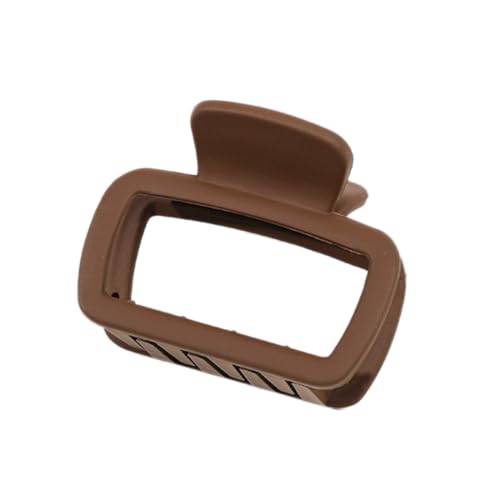 3 Stück Kleine Haarspangen für Damen, Kunststoff Rutschfester Haarklammer, Haarspangen für Dünnes Dickes Haar, Haar Jaw Clips Zubehör mit Starkem Halt für Frauen Haarschmuck,Dunkelkaffee von Anevous