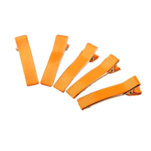 30 Stück Metall Haarspange für Damen, 3.5cm Modische Haarklammern Haarspange, Schöne Haar Schnappclips Einfache Haarspangen Clips für Fraue Dickes Dünnes Haar,Orange von Anevous