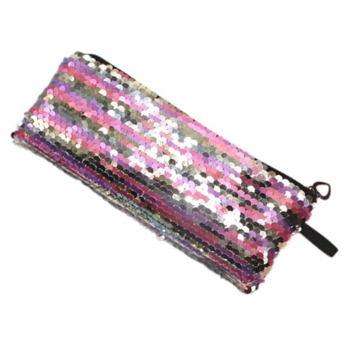 Anevous 2 Stück Glänzendes Federmäppchen,Reversibel Pailletten Kosmetiktasche,Federtaschen,Meerjungfrau Mäppchen,Pencil Case für Mädchen,Frauen,Handtasche,Geldbörse,Schulmäppchen,Bunt B von Anevous