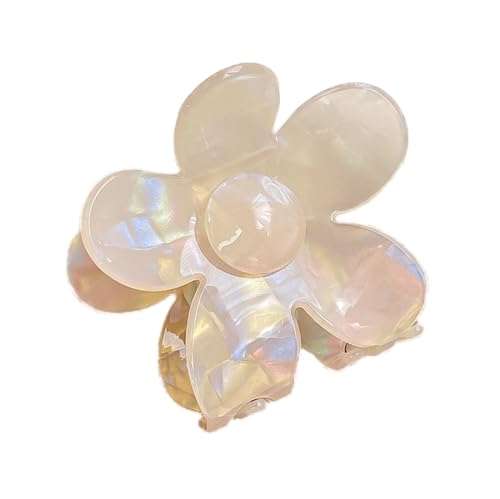 Essigsäure Haarklammer für Damen, 6,5cm Rutschfestes Haarspange, Haarspangen Langes Lockiges Haar, Haarstyling Zubehör für Frauen Kunststoff Haar Jaw Clips,Gelb von Anevous