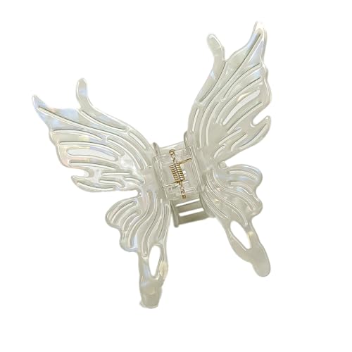 Essigsäure Haarklammer für Damen, 9cm Große Rutschfestes Haarspange, Haarspangen Langes Lockiges Haar, Haarstyling Zubehör für Frauen Kunststoff Haar Jaw Clips,Grau von Anevous