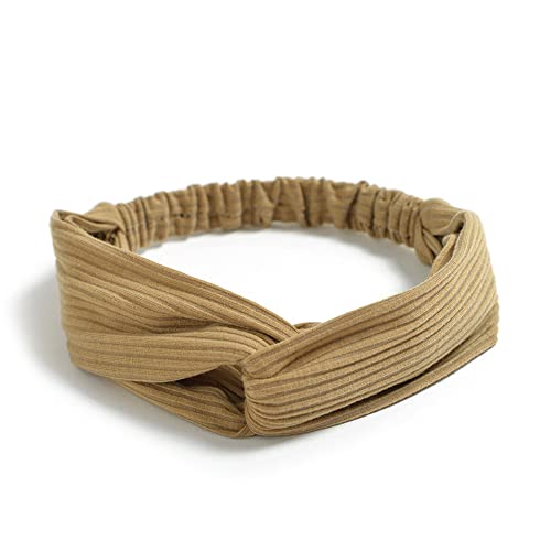 Kreuz Stirnband Damen, Boho Kreuzgeknüpftes Haarband, Elastisches Haarschmuck Haarbänder, Haar-Accessoire Stoff Stirnbänder für Frauen Sport Yoga,Khaki A Kreuz Stirnband Damen, Boho Kreuzgeknüpftes Haarband, Elastisches Haarschmuck Haarbänder, Haar-Accessoire Stoff Stirnbänder für Frauen Sport Yoga,Khaki A von Anevous