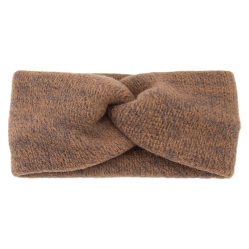 Mohair Stirnbänder für Damen,11cm breite Winter Stirnband,Rutschfeste Haarreifen,Einfarbig Haarbänder,Knit Design Headband für Sport Tägliche Fitness,Haarschmuck,Kaffee von Anevous