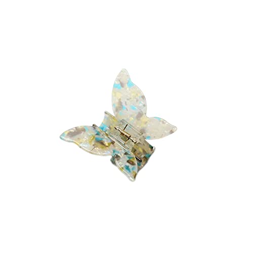 Schmetterling Haarklammer Damen, Elegant Haarspangen,Rutschfeste Haarnadel, Haarklammern Butterfly, Haar Clips starker Halt Haarschmuck für Frauen Accessoire,Blau-Grün von Anevous