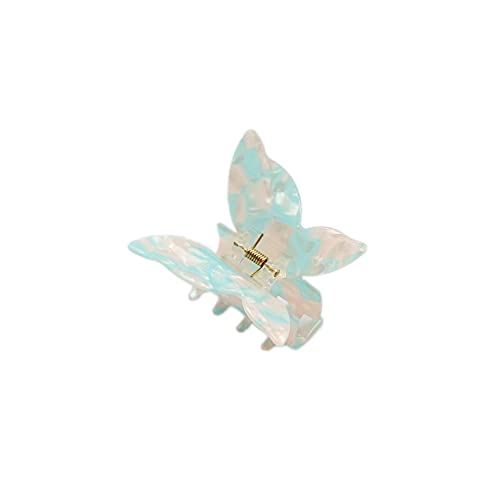 Schmetterling Haarklammer Damen, Elegant Haarspangen,Rutschfeste Haarnadel, Haarklammern Butterfly, Haar Clips starker Halt Haarschmuck für Frauen Accessoire,Blau von Anevous